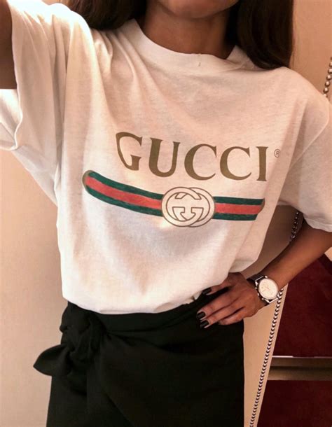 gucci t shirt with laces|Gucci femme t shirt.